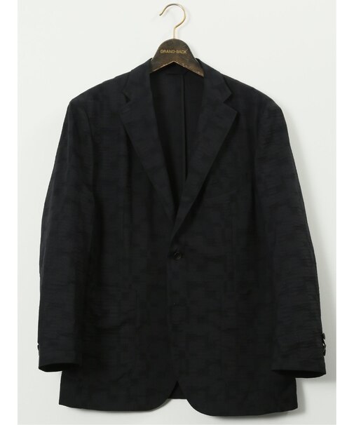【大きいサイズ】グランバック/GRAND-BACK マルゾット ウール混 小柄 2ボタンジャケット