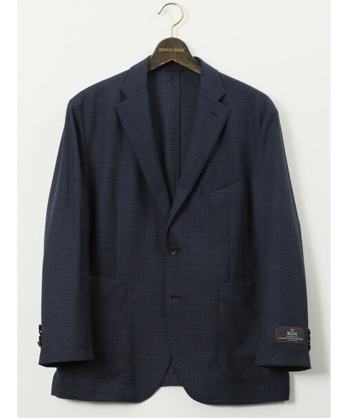 【大きいサイズ】グランバック/GRAND-BACK レダ ウール 小柄 2ボタンジャケット