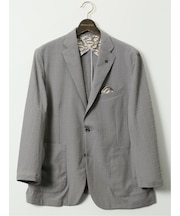 【大きいサイズ】ジーステージ/G-stage ブロックサッカー 2ボタン ジャケット(セットアップ可能)