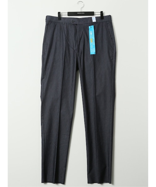 【大きいサイズ】プレイモード/PLAY MODE リネン混 吸汗速乾 ストレッチ ウォッシャブル ノータック スラックス