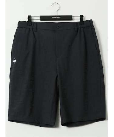 【大きいサイズ】ルコックスポルティフ ゴルフ/le coq sportif GOLF チェック ボーダー ジャガード ショートパンツ