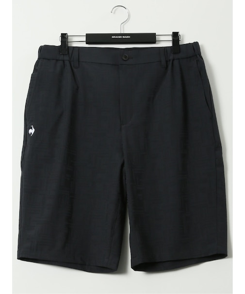 【大きいサイズ】ルコックスポルティフ ゴルフ/le coq sportif GOLF チェック ボーダー ジャガード ショートパンツ