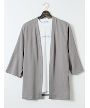 【大きいサイズ】ルイシャブロン/LOUIS CHAVLON 7分袖カーディガン&半袖Ｔシャツ アンサンブル