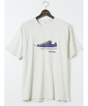 【大きいサイズ】コンバース/CONVERSE 水彩画風 クルーネック半袖Tシャツ