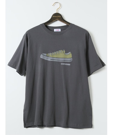 【大きいサイズ】コンバース/CONVERSE 水彩画風 クルーネック半袖Tシャツ