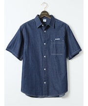 【大きいサイズ】ジェリー/GERRY デニム レギュラーカラー 半袖 シャツ