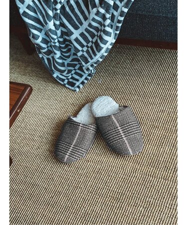 スリッパ グレンチェックL