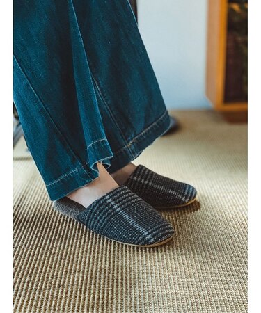 スリッパ グレンチェックM