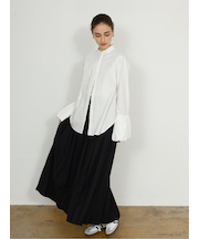 pleats long skirt