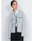 Contrast Trim Cardigan / ツイード風ニットカーディガン（バイカラーステッチ）