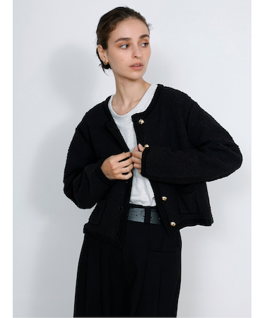 Tweed knit cardigan / ツイードニットカーディガン