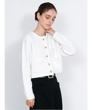 Tweed knit cardigan / ツイードニットカーディガン