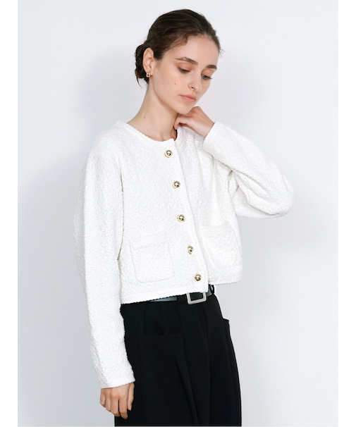 Tweed knit cardigan / ツイードニットカーディガン
