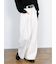 Belted High-Waist Tuck Pocket Pants / 2タック ハイウエスト タックポケット ベルト付きパンツ