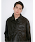 Oversized Faux Leather Blouson / ビッグシルエット フェイクレザーブルゾン（ユニセックス）