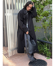 ドロー/DRAW テックメルトン ビックシルエット シングルコート