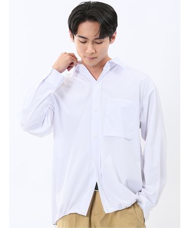 ドロー/DRAW ナチュラルワッシャーシャツ