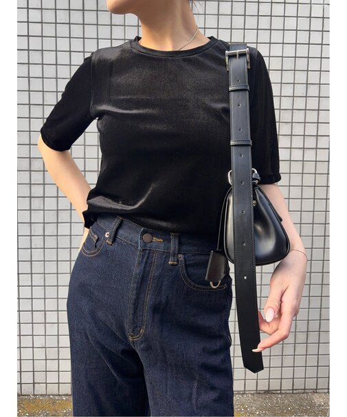 ドロー/DRAW シアー ベロアプルオーバー