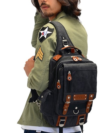 DEVICE デバイス Access キャンバス メガ ボディバッグショルダーバッグ