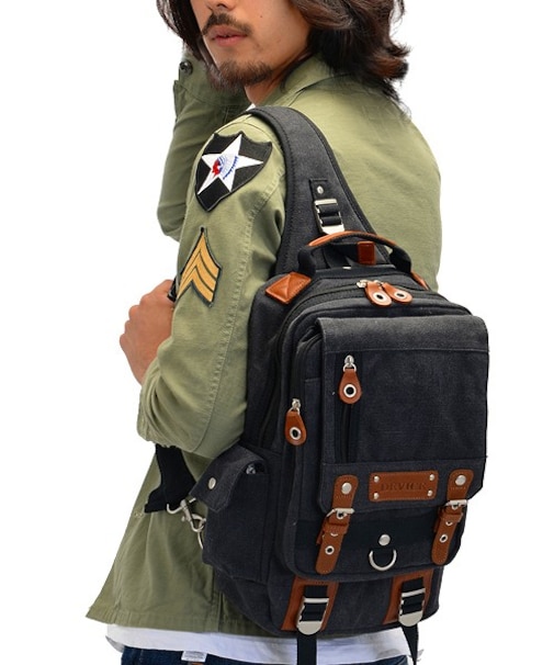 DEVICE デバイス Access キャンバス メガ ボディバッグショルダーバッグ