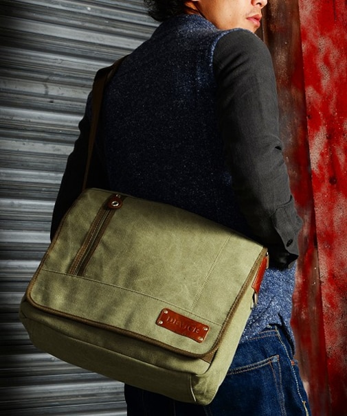 DEVICE デバイス Access キャンバス ショルダーバッグ A4サイズ収納可能