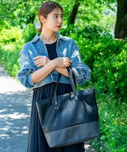 Rename スクエア ビッグ トートバッグ A4収納可能