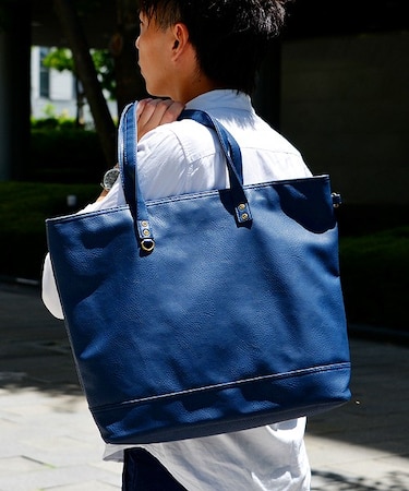 Rename スクエア ビッグ トートバッグ A4収納可能