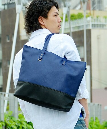 Rename スクエア ビッグ トートバッグ A4収納可能