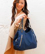 Rename 軽量 ゴールドファスナー 高密度 ナイロン トートバッグ