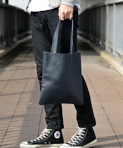 TransitGate G2 本革 レザー 縦型 スクエア シンプル サコッシュ型 トートバッグ