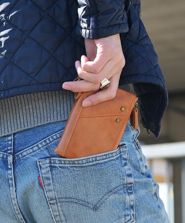 Control コントロール crass ダブルジップ ２つ折り財布 コンパクト ウォレット