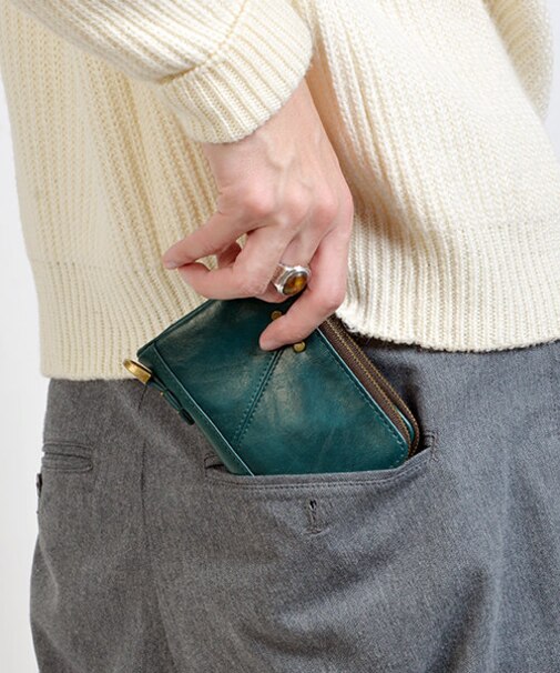 Control コントロール crass ダブルジップ ２つ折り財布 コンパクト ウォレット