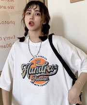 サークルプリント ロゴ Tシャツ