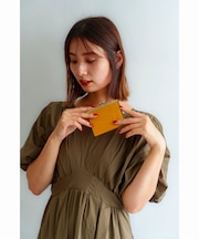本革 パステルカラー マネークリップ 財布 パスケース カード入れ