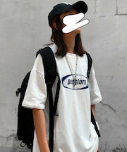 ビッグシルエット ストリート ルーズスタイル プリント 半袖 Tシャツ