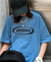 ビッグシルエット ストリート ルーズスタイル プリント 半袖 Tシャツ