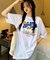 duckプリント 古着風 オーバーサイズ ビッグシルエット 半袖Tシャツ
