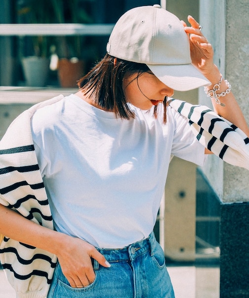 シンプル オーバーフィット ベースボール 深め UVカット キャップ