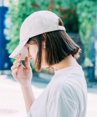 シンプル オーバーフィット ベースボール 深め UVカット キャップ