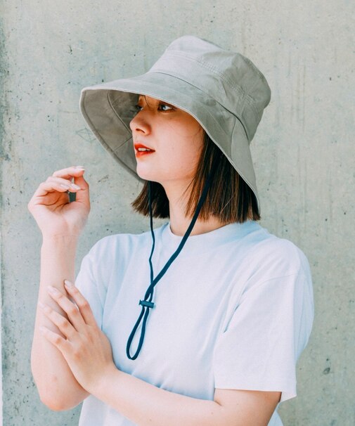 DEVICE＋ シンプル オーバーフィット サファリハット