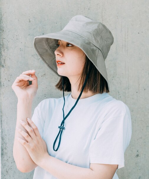 DEVICE＋ シンプル オーバーフィット サファリハット