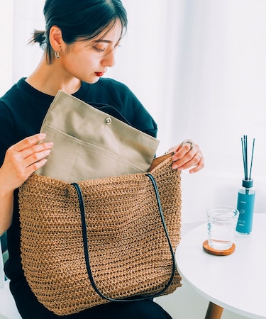 【バッグの中身が迷子にならない！】Rename ナイロン ポートレート バックインバッグ