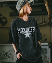 ビッグシルエット カレッジロ ピグメント 半袖 Tシャツ 古着風