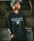 ビッグシルエット カレッジロ ピグメント 半袖 Tシャツ 古着風