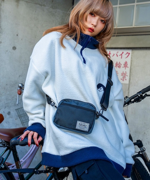 Rename メッシュポケット ナイロン ミニショルダーバッグ 