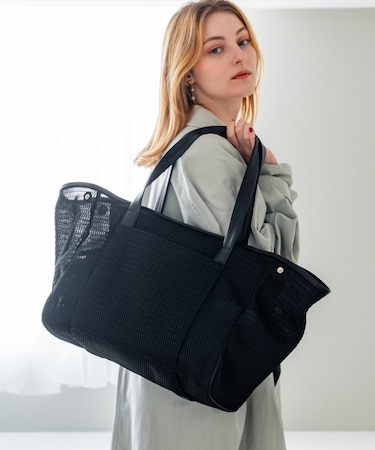 【丸洗い可能】Rename メッシュ マザーズ ビッグ トートバッグ