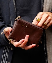 Control crass ダブルジップ 本革 カウレザー ２つ折り財布 コンパクト ウォレット