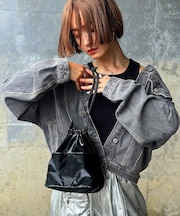 【インフルエンサーIMOKO×DEVICEコラボ】Rename 3way メタリック シャイニー ミニ 巾着 トート ショルダーバッグ