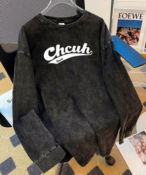 ジャンキープリント ピグメント 長袖 ロンT ロングスリーブTシャツ