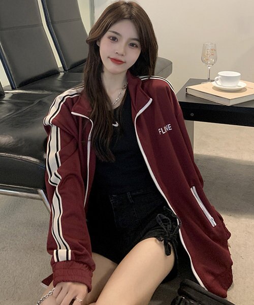 サイドライン シンプル トラックジャケット ジャージ｜クロスチャーム